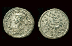 Probus, Silvered Antoninianus, Quadriga facing, Serdica mint